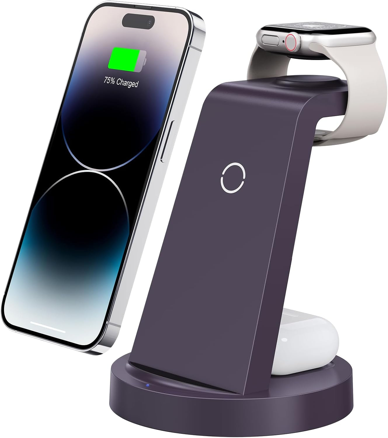 3-in-1 Wireless Charging Station for iPhone, Apple Watch, and AirPods - Compatible with iPhone 16, 15, 14, 13, 12, 11, X, Pro Max
