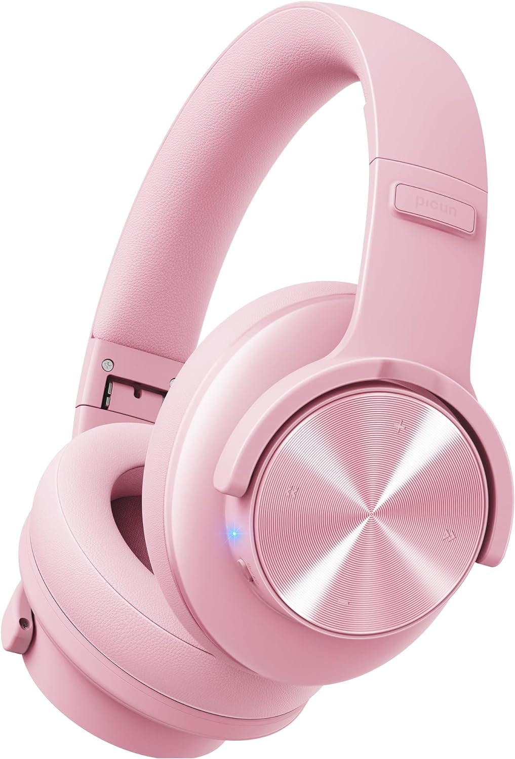 Wireless Bluetooth Headphones - 120 Hrs Battery Life, Over-Ear Design, 3 EQ Music Modes, Hands-Free Calling, Deep Bass (Purple)