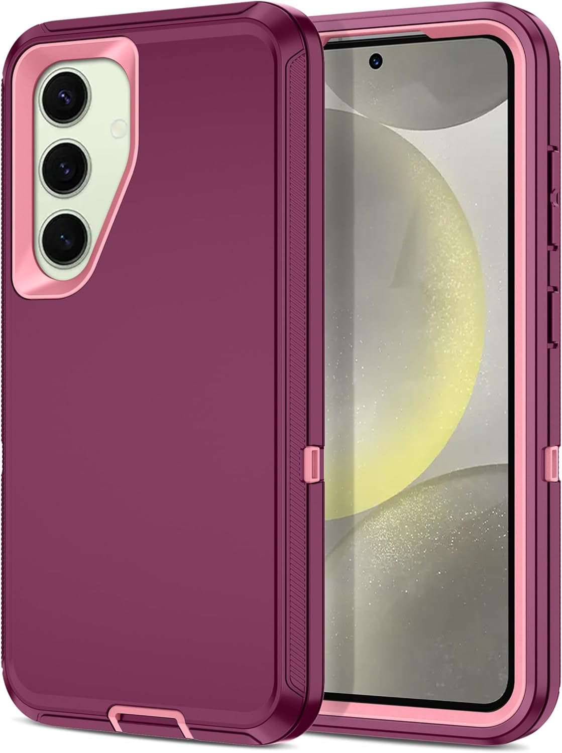 Rugged Heavy-Duty 3-Layer Full Body Case for Samsung Galaxy S23/S24 FE Plus Ultra - Shockproof and Dust Resistant