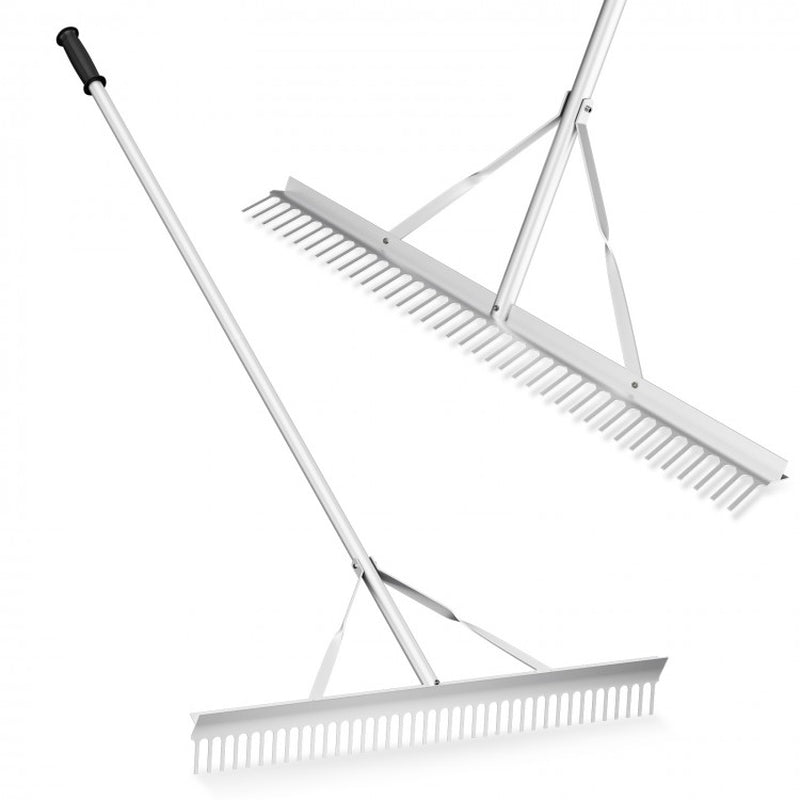 Professional Aluminum Rake with 36-Inch Wide Head and 68-Inch Handle