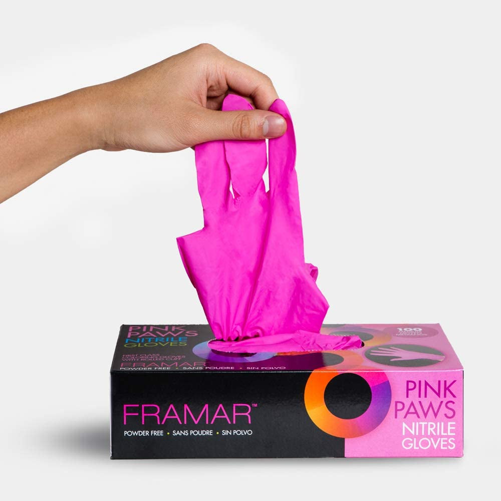 Medium Pink Nitrile Disposable Gloves - Versatile Cleaning, Mechanic, Kitchen, and Tattoo Use, Latex-Free