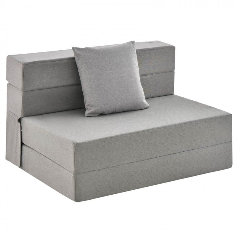 6-Inch Tri-Fold Sofa Bed Mattress with Pillow