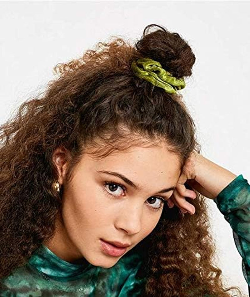 45-Piece Velvet Hair Scrunchies Set - Elastic Hair Bands and Ties for Women and Girls - Hair Accessories