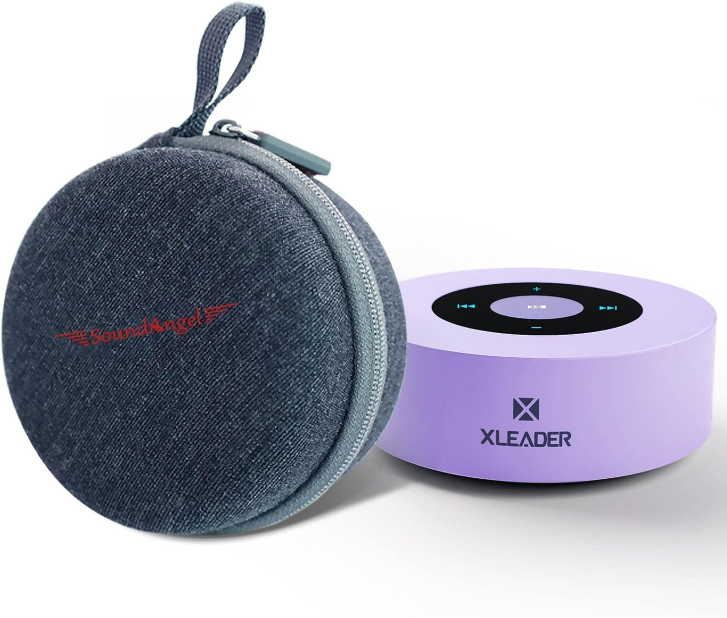 Smart Touch Bluetooth Speaker - Soundangel Lavender Auto Pairing Pocket Speaker, Portable Waterproof Case, 3D Sound, Microphone, TF Card, and Aux