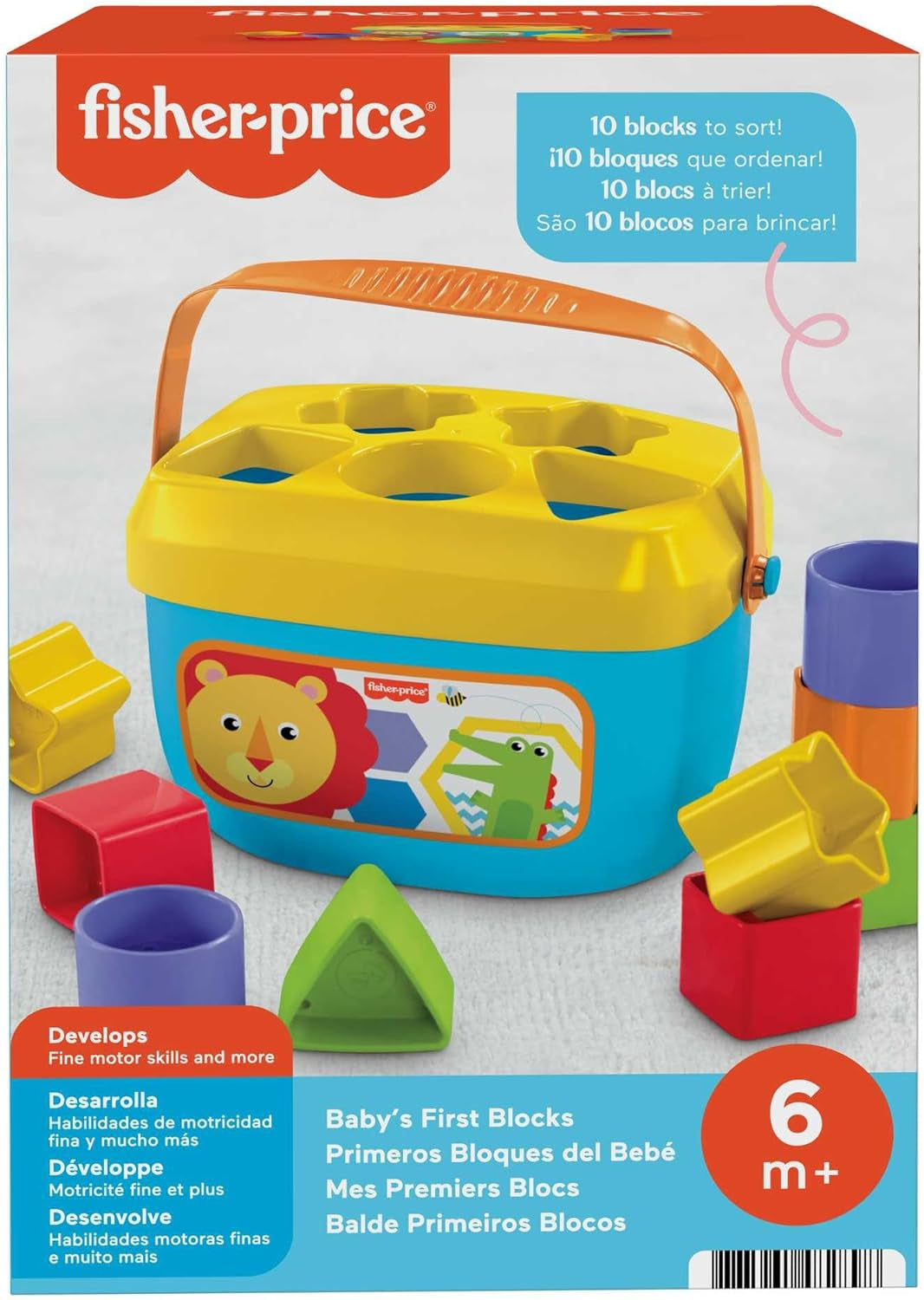 Stacking Toy Set: Baby's First Blocks - 10 Shape Sorting Toys for Infants 6 Months and Older