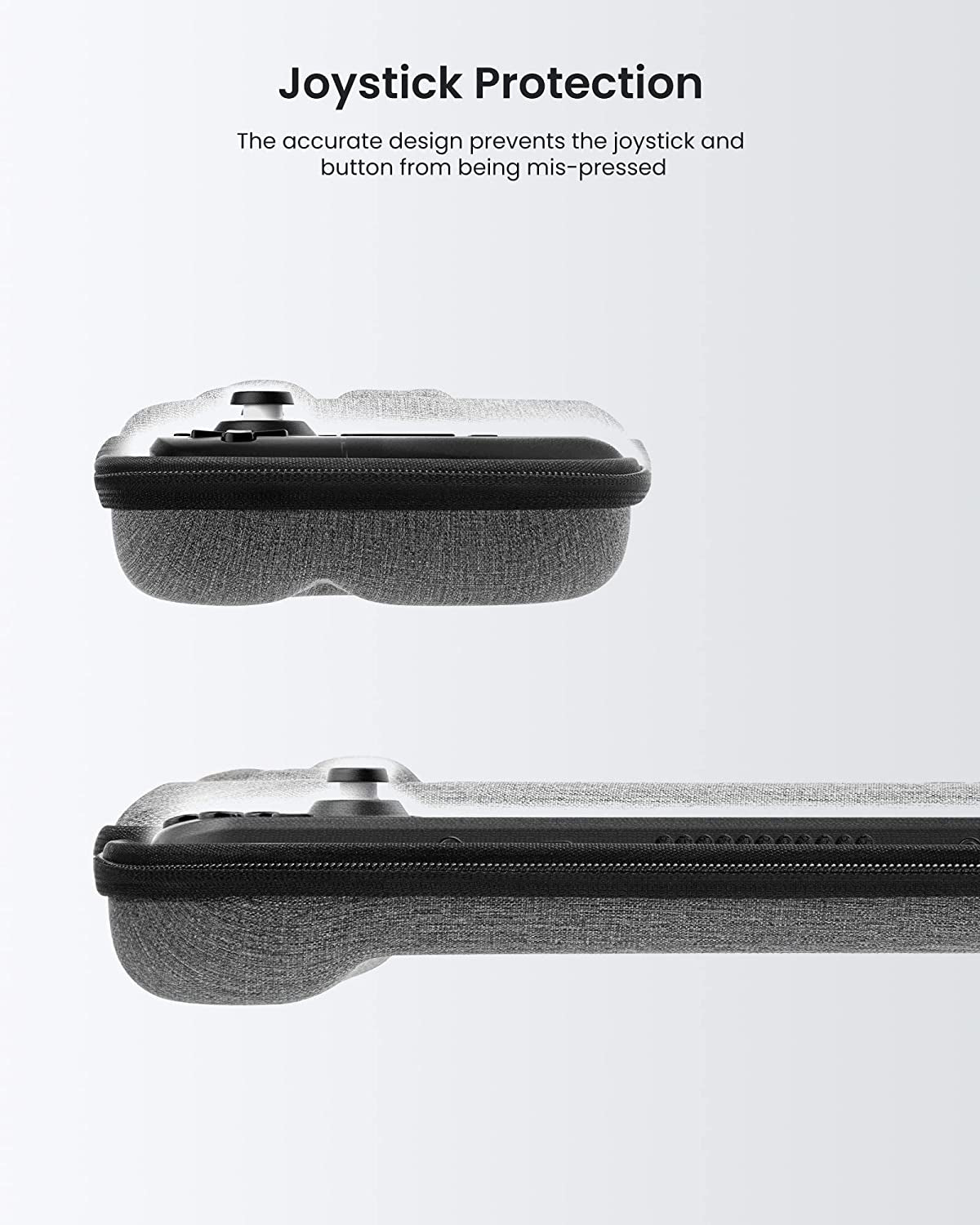 Protective Hard Carrying Case for Steam Deck Console and Accessories - Shockproof and Travel-Friendly Gray Bag