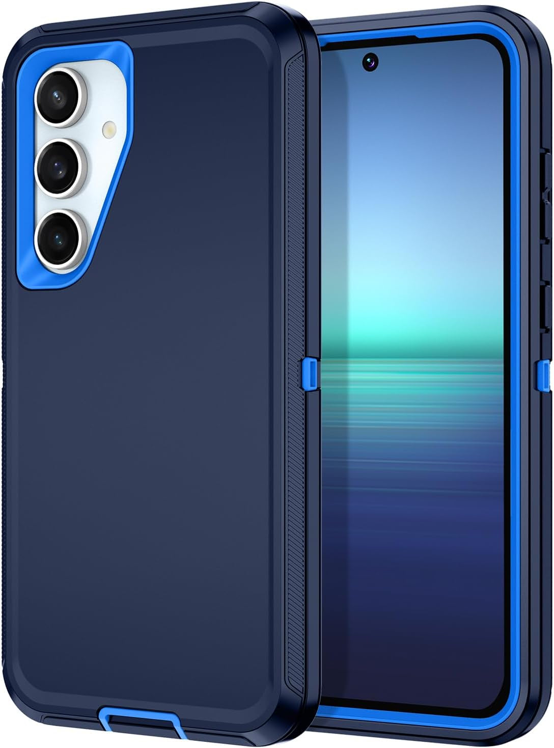 Rugged Heavy-Duty 3-Layer Full Body Case for Samsung Galaxy S23/S24 FE Plus Ultra - Shockproof and Dust Resistant