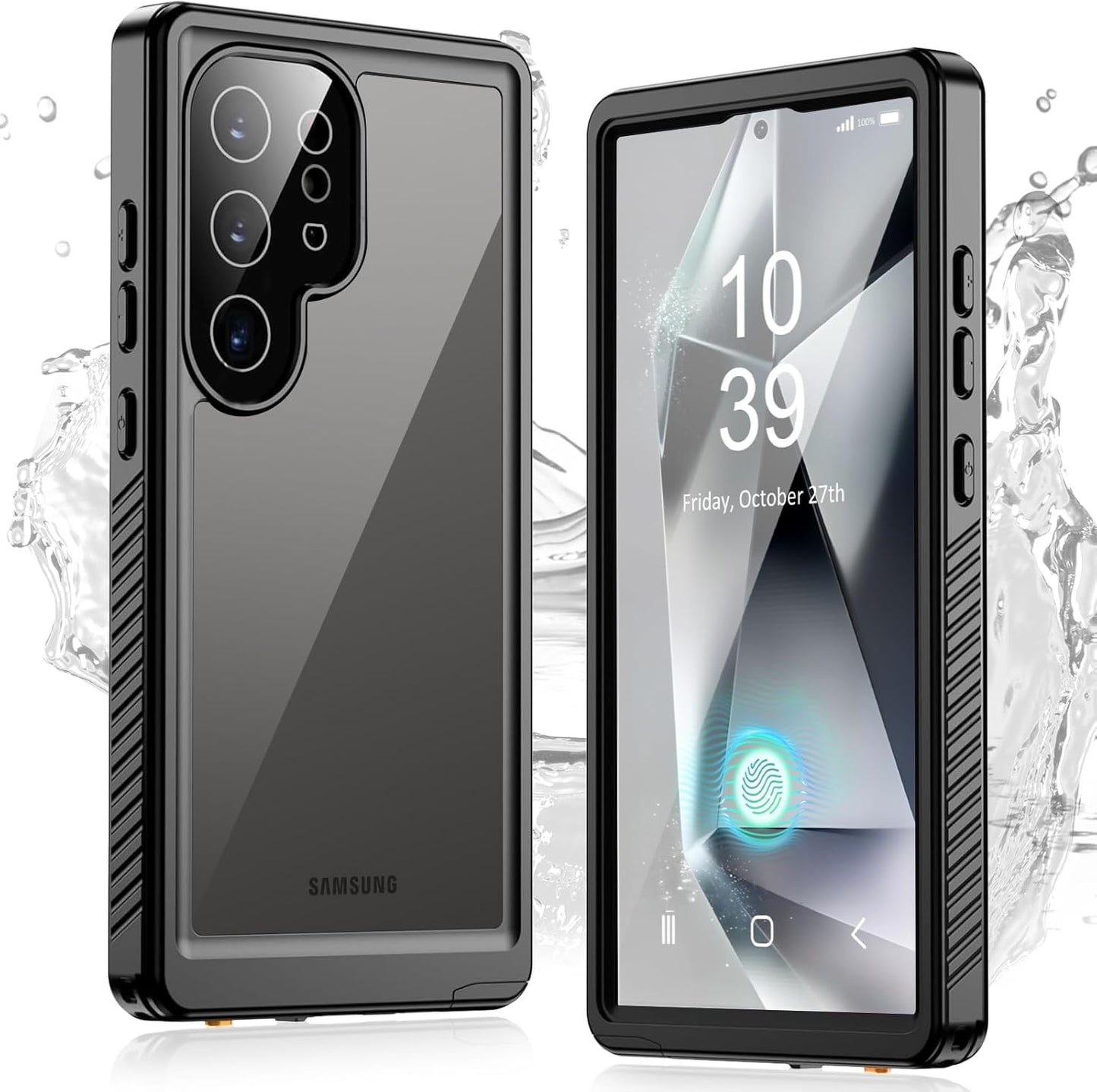 Waterproof Case for Galaxy S24 Ultra - IP68 Rated, Magnetic Kickstand, Lens and Drop Protection, Impact Resistant TPU+PC Design