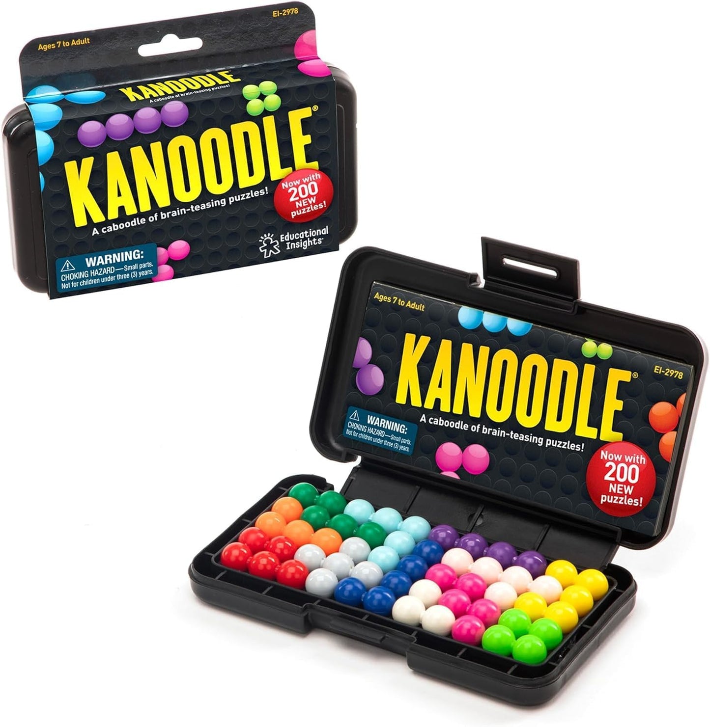 Kanoodle 3D Brain Teaser Puzzle Game, Featuring 200 Challenges, Ages 7+
