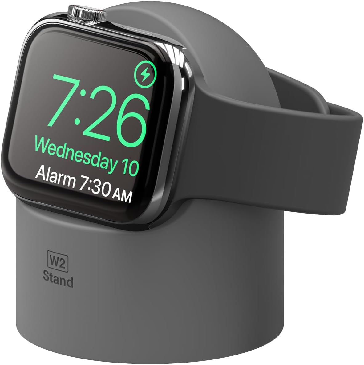 Charger Stand Compatible with Apple Watch Series - Durable Silicone, Compatible with Nightstand Mode