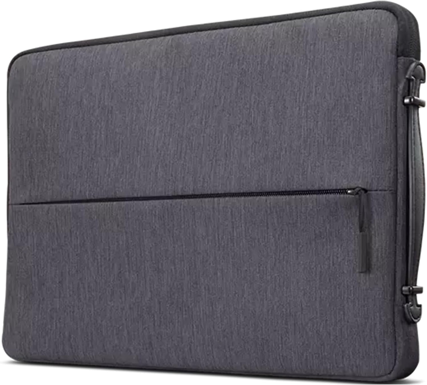 Urban Sleeve 14-Inch Laptop/Notebook/Tablet Case - Water-Resistant, Padded Compartments, Zippered Accessory Storage, Rubber Corners, Handle - Charcoal Grey