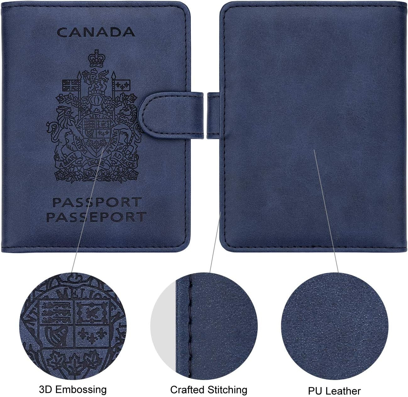 RFID-Blocking Passport Holder and Travel Wallet Case