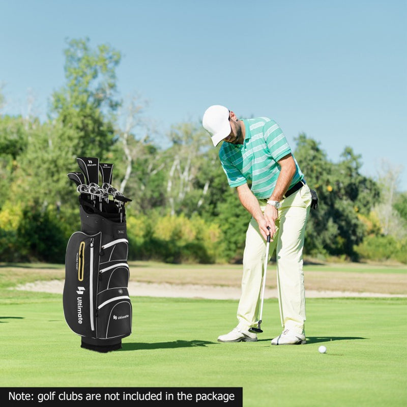 9.5-Inch Lightweight Golf Cart Bag Featuring 15-Way Top Dividers