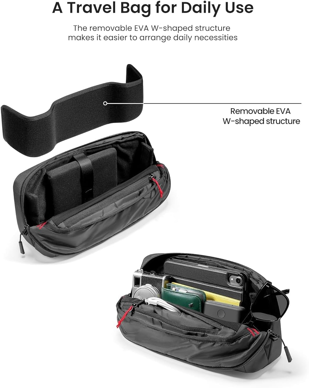 Portable Carrying Case for Steam Deck, Steam Deck OLED, Legion Go, and Asus ROG Ally - Protective Shoulder Bag with Storage Pockets