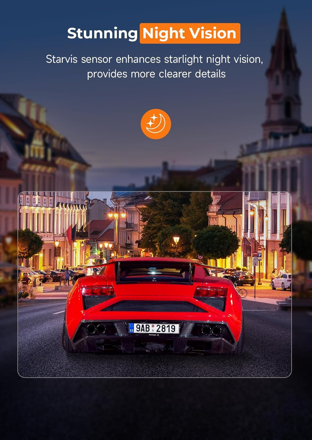 2.5K WiFi Dash Cam with Night Vision, G-Sensor, Loop Recording, and 24-Hour Parking Mode - Includes Free 32GB SD Card, Up to 256GB