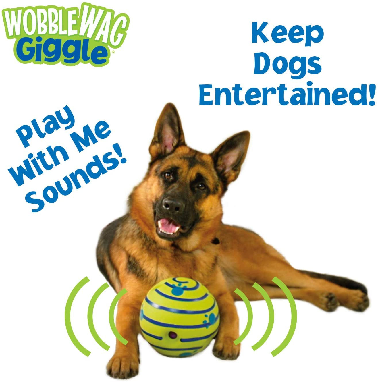 Interactive Dog Toy Ball - Giggle Sounds - Engaging Play for Pets, Not a Chew Toy