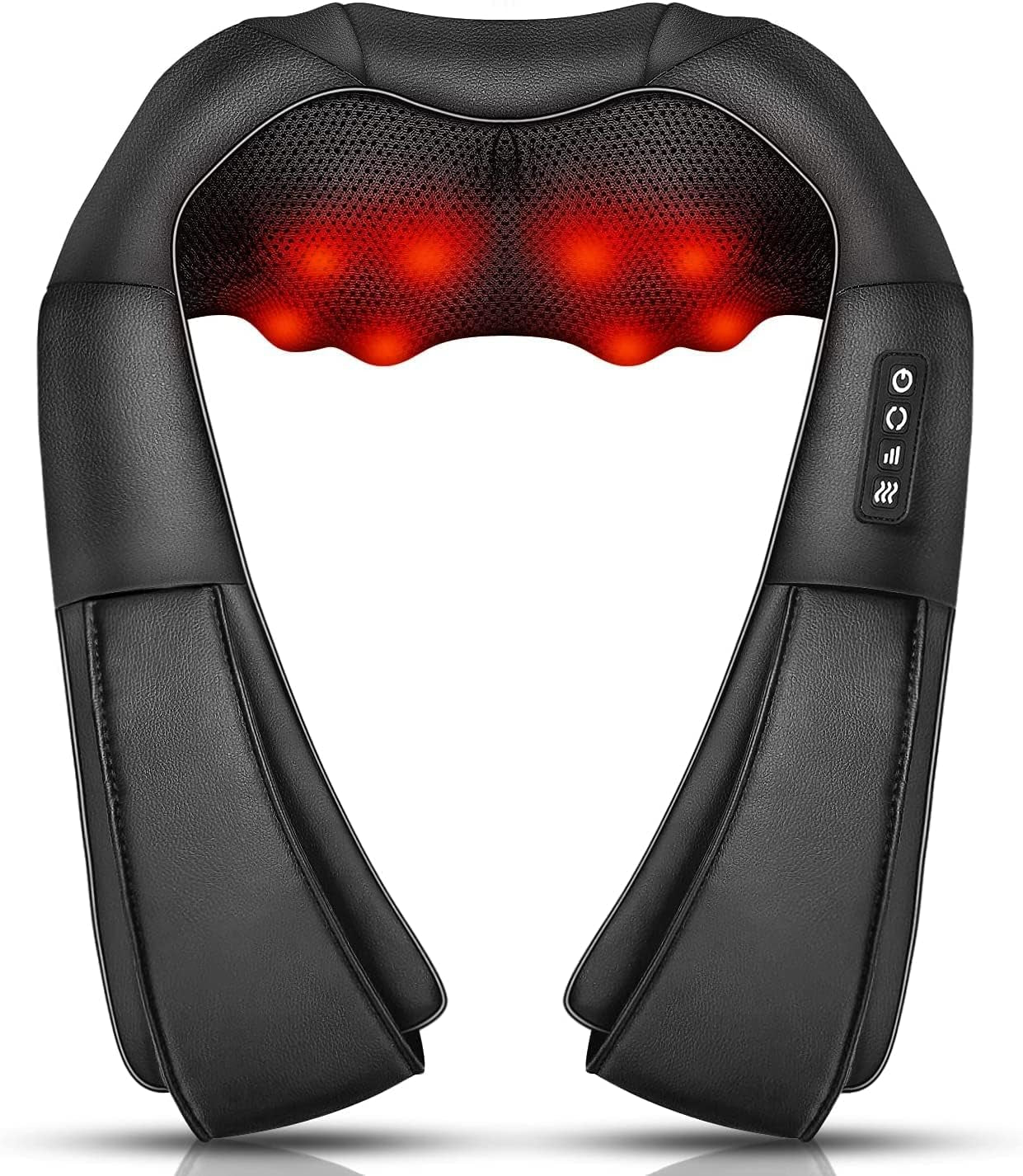 Neck and Shoulder Massager with Heat - Electric Deep Tissue 4D Kneading Massage for Home, Office, and Car