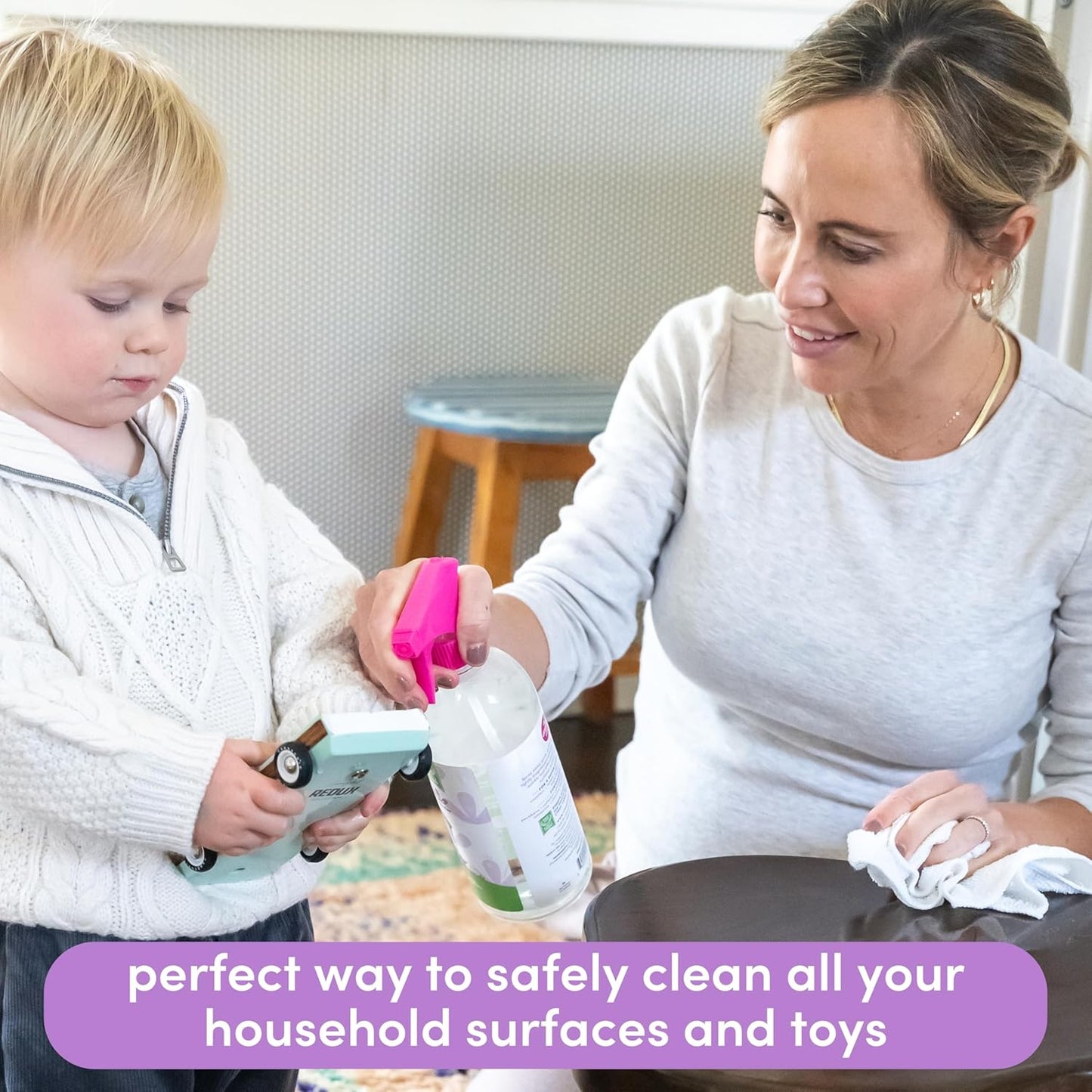 All Purpose Cleaning Spray, Multi-Purpose Cleaner, Baby Safe - Plant Based Household, Sweet Lavender Scented