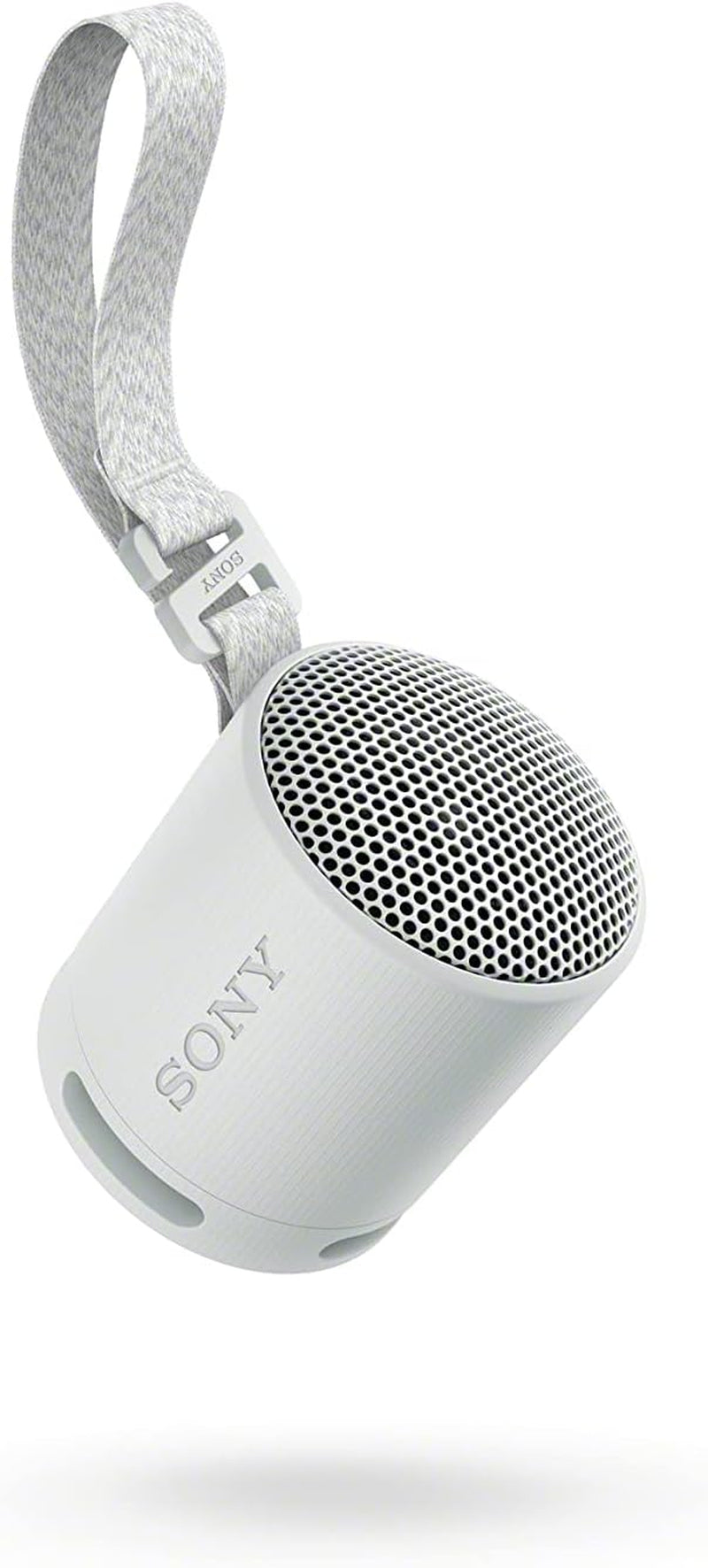 SRS-XB100 Wireless Bluetooth Portable Speaker - IP67 Waterproof & Dustproof, 16-Hr Battery Life, Strap, Hands-Free Calling - Grey