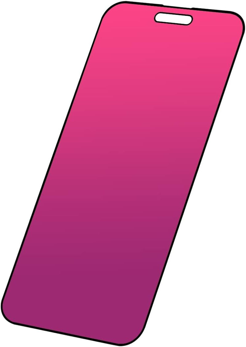 Privacy Screen Protector Compatible with Iphone 15 Pro, 6.1 Inch Gradient Colorful Electroplated Anti-Spy Anti-Blue Light Tempered Glass