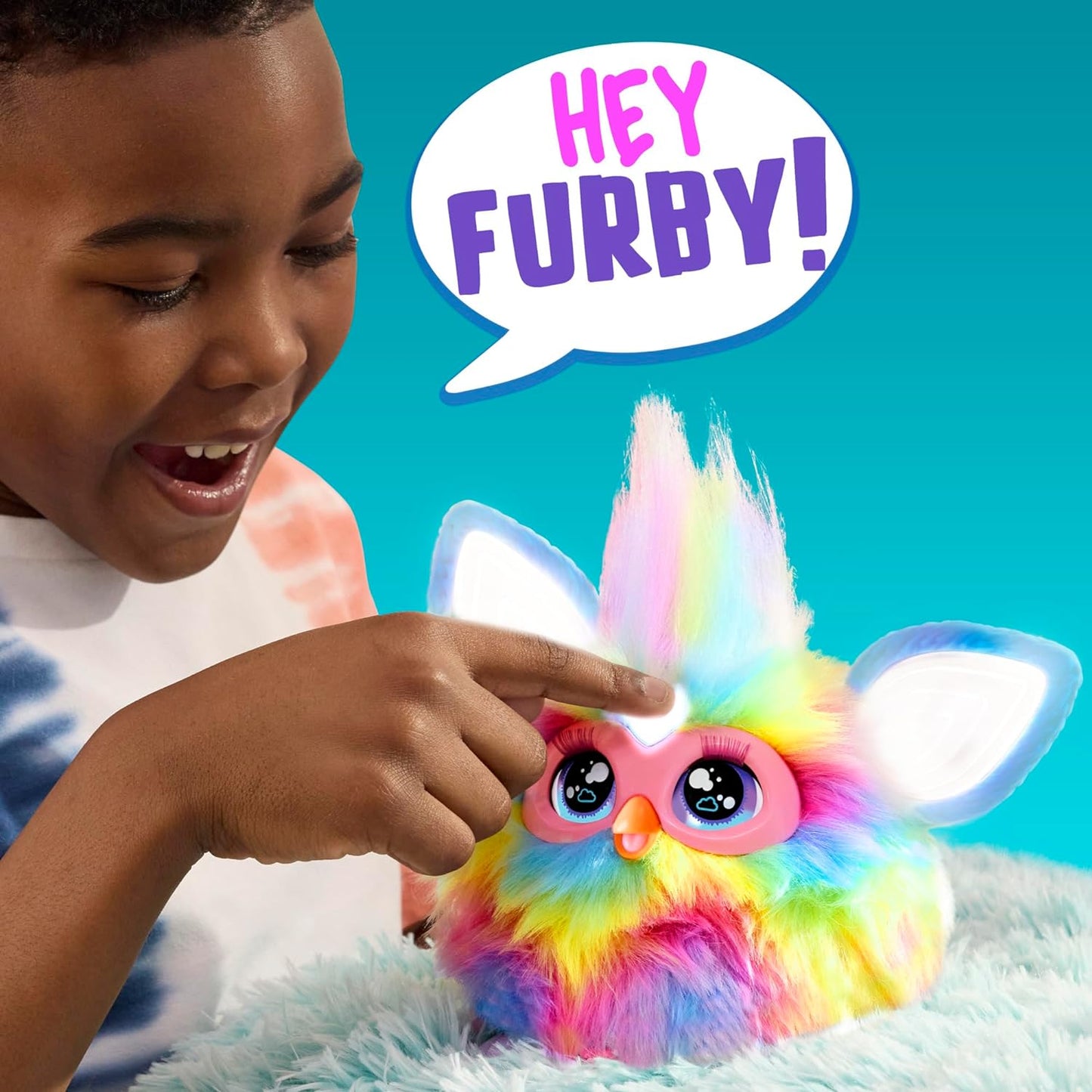 Tie Dye, 15 Fashion Accessories, Interactive Plush Toys for 6+, Voice Activated Animatronic (English Version)