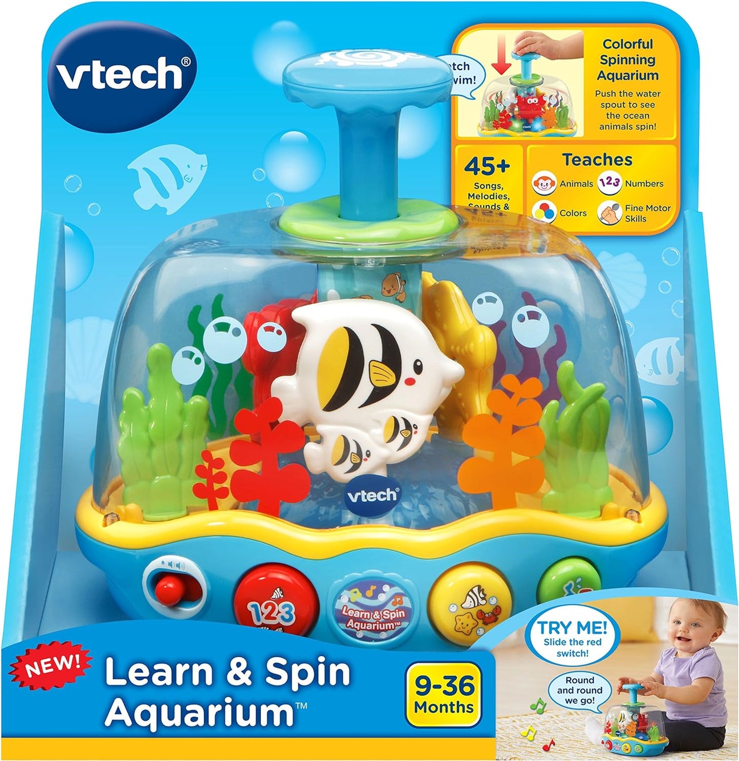 Aquarium Learning & Spinning Toy - English Edition