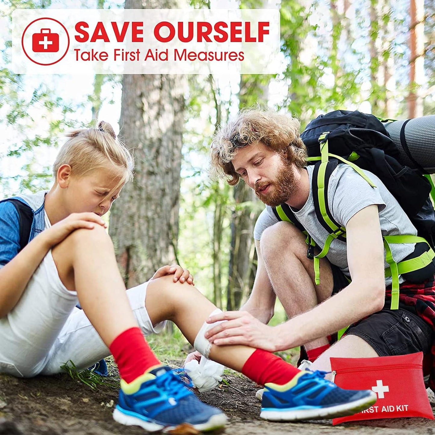 Comprehensive 97-Piece First Aid Kit for Family Emergency Preparedness