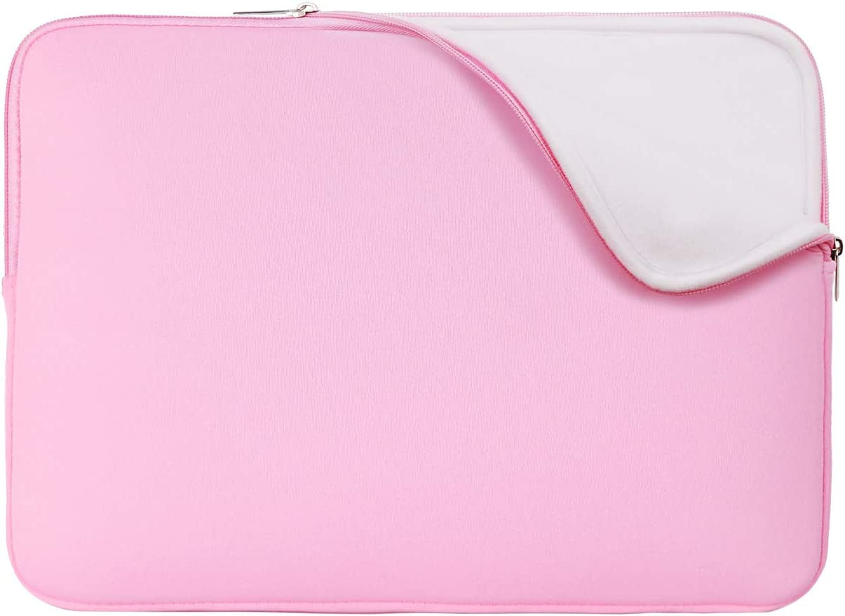 14-Inch Laptop Sleeve Case with Soft Fluffy Lining - Compatible with 14" Notebooks, Chromebooks, and Laptops (Black)