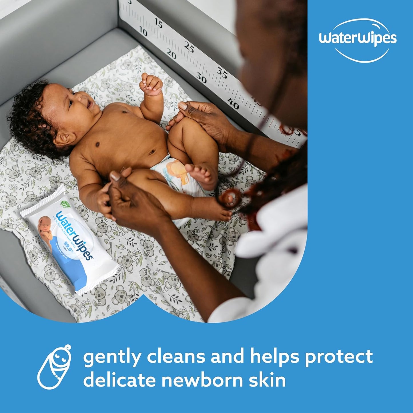 Plastic-Free Original Baby Wipes, 99.9% Water Based Wipes, Unscented -Sensitive Skin, 240 Count (4 Packs)
