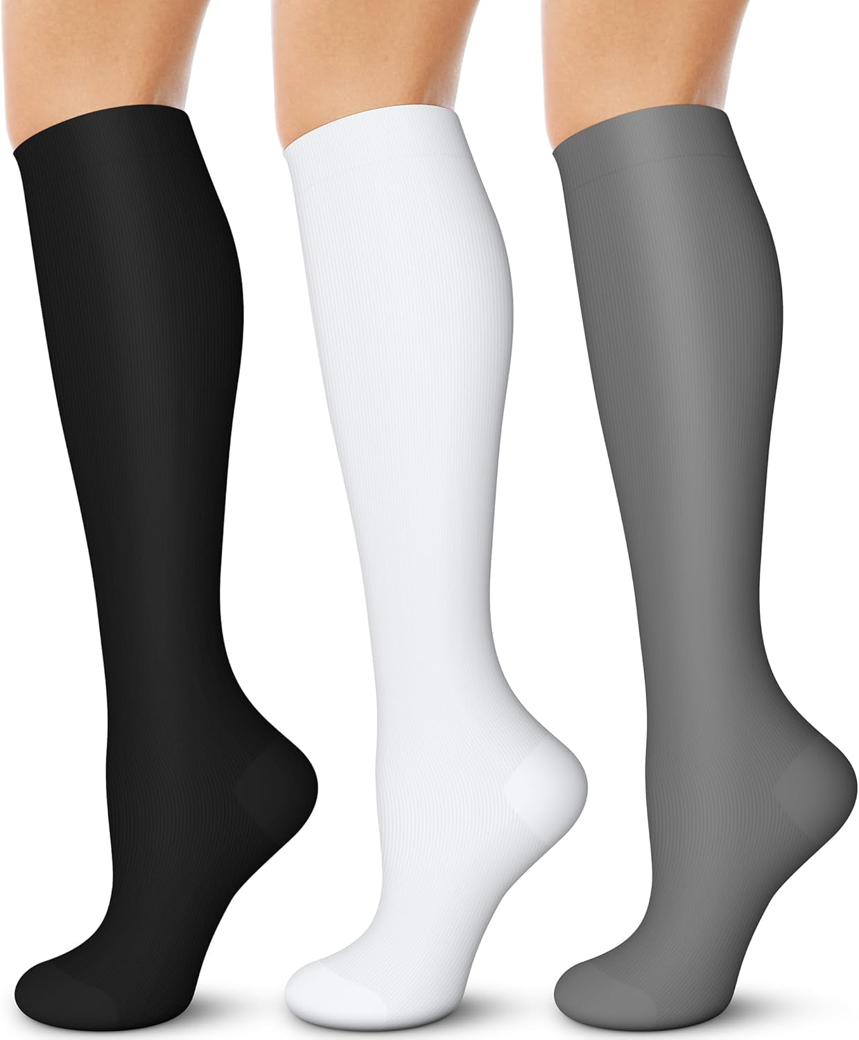 Compression Socks for Men and Women - 15-20 mmHg Support for Nurses, Running, Hiking, Recovery, and Travel