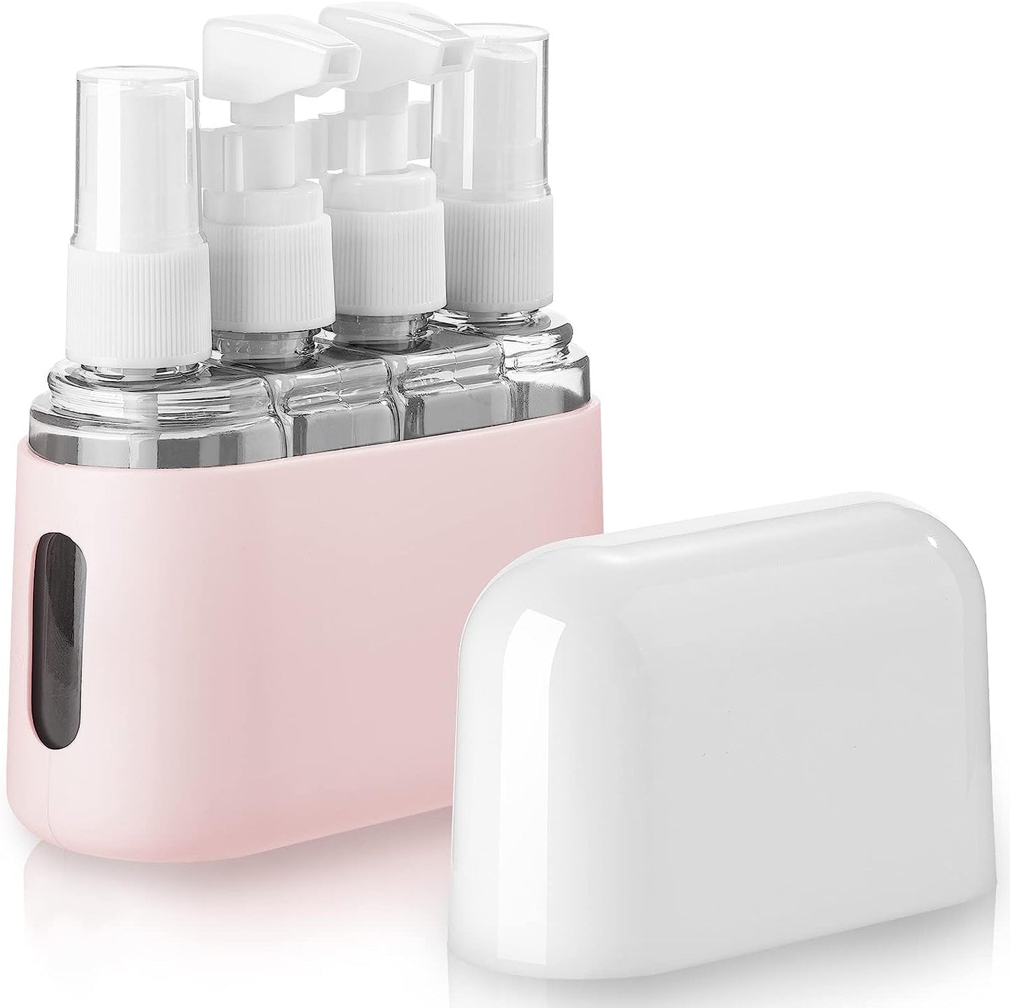 8-Pack TSA Approved Travel Bottles Set for Toiletries, 50ml/2oz Leak-Proof Containers with Labels and Storage Box