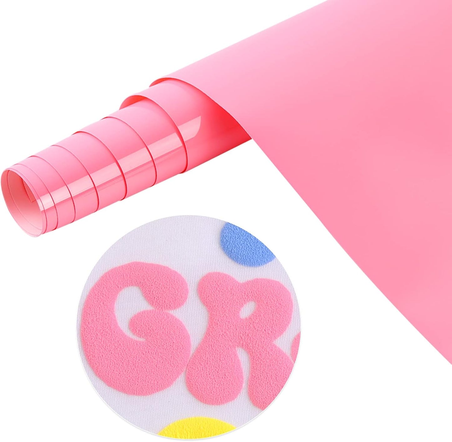 Puff Vinyl Heat Transfer Sheets - 11 Pack of 12 x 10 Inches 3D Foaming HTV for T-Shirt Design