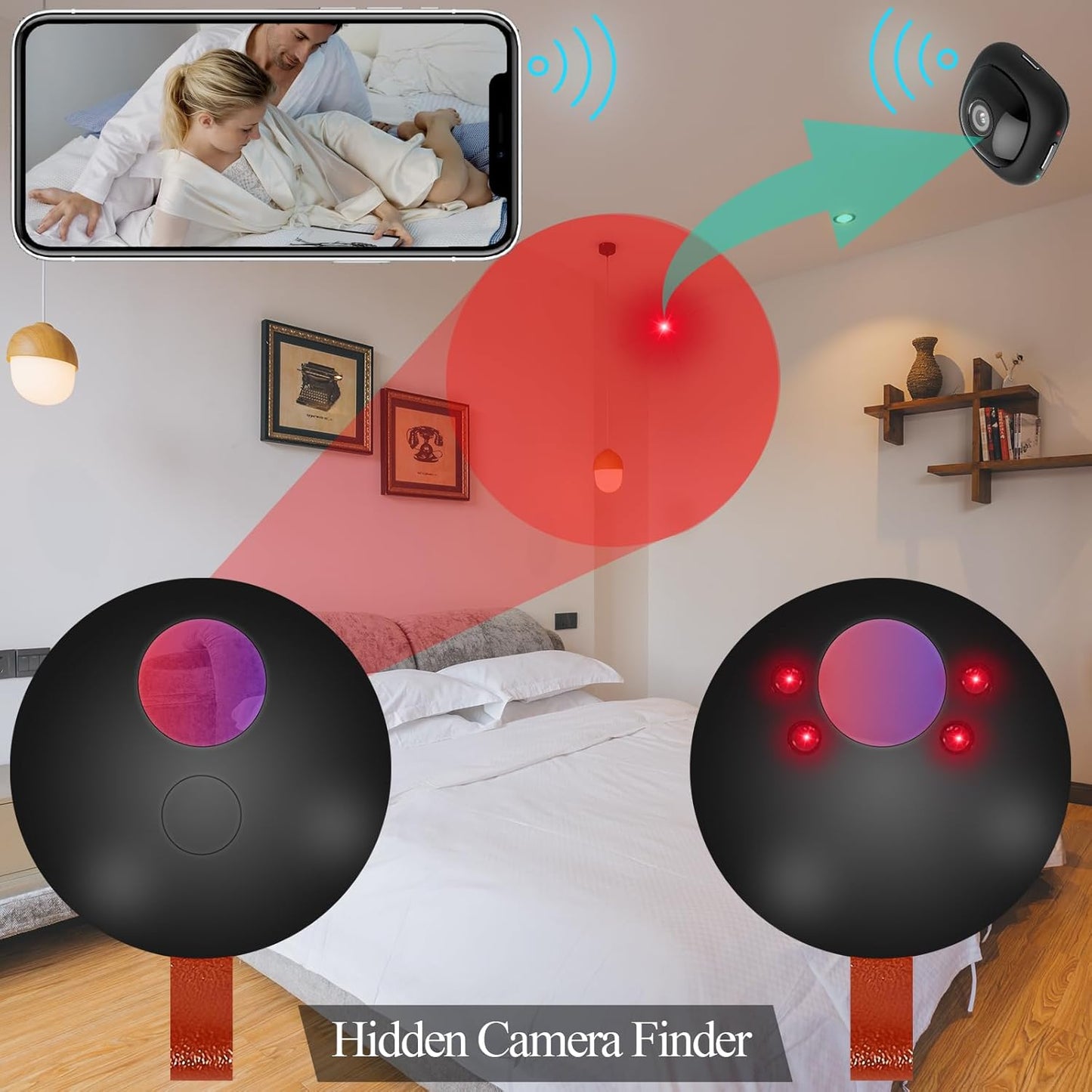 Professional Camera and Listening Device Detector for Cars, Hotels, and Meetings