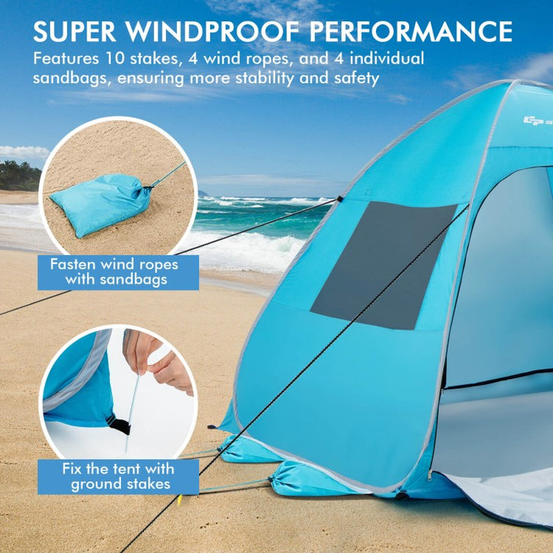 Automatic Pop-Up Beach Tent with Portable Carrying Bag