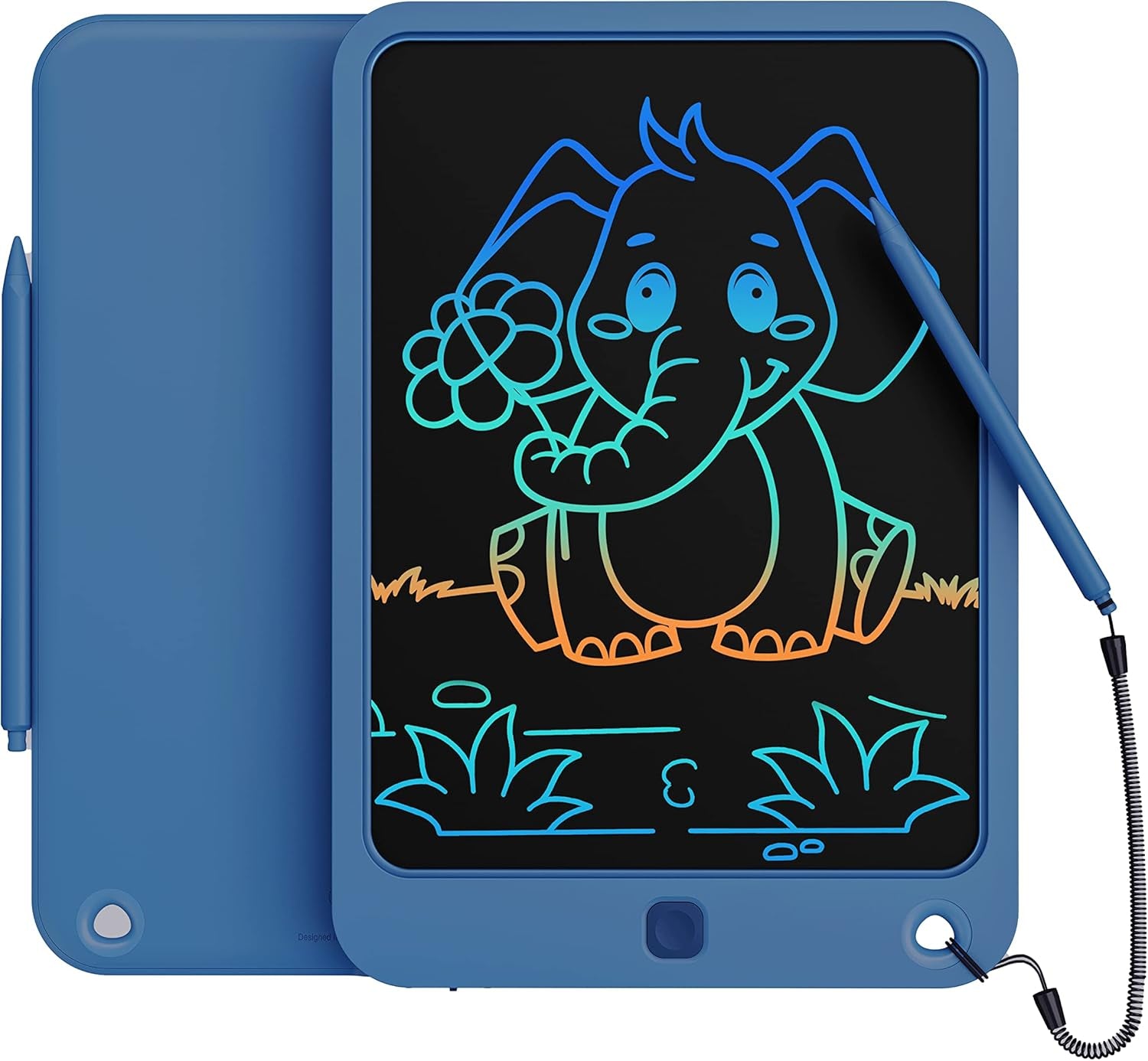 Colorful Doodle Board Drawing Tablet- Children, Memo Board and Drawing Pad-Lanyard, Educational Travel Toy Ages 3+ (Pink)