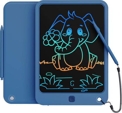 Colorful Doodle Board Drawing Tablet- Children, Memo Board and Drawing Pad-Lanyard, Educational Travel Toy Ages 3+ (Pink)