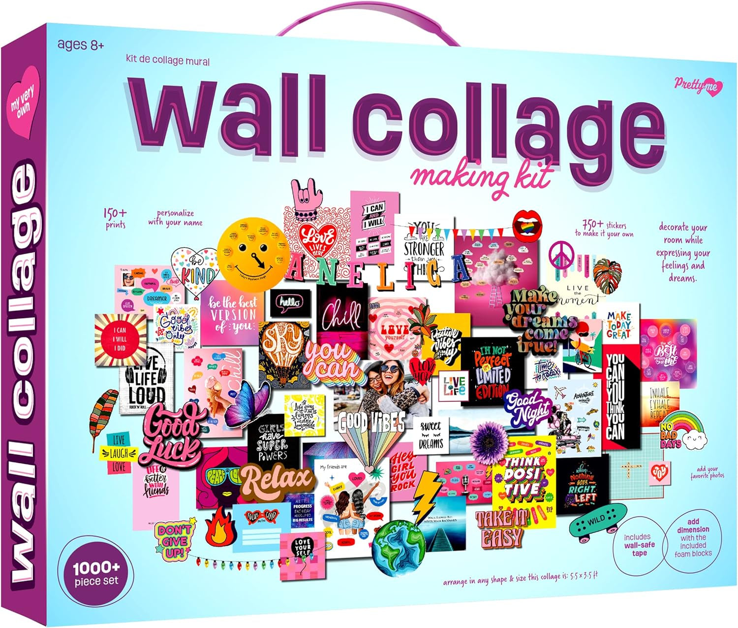 Wall Collage Kit for Teen and Tween Girls - Ideal Craft Gift for Ages 10-15 - Stylish Birthday Present for Teenage Bedrooms - Engaging Craft Kits for Ages 8+