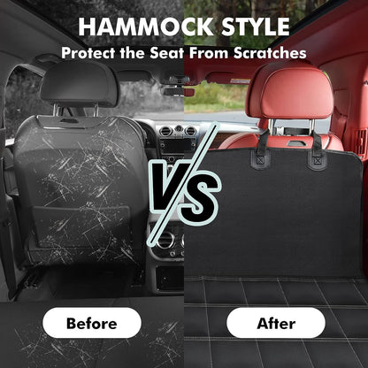 Multifunctional Waterproof Dog Car Seat Cover and Hammock, Scratch-Resistant Nonslip Protector