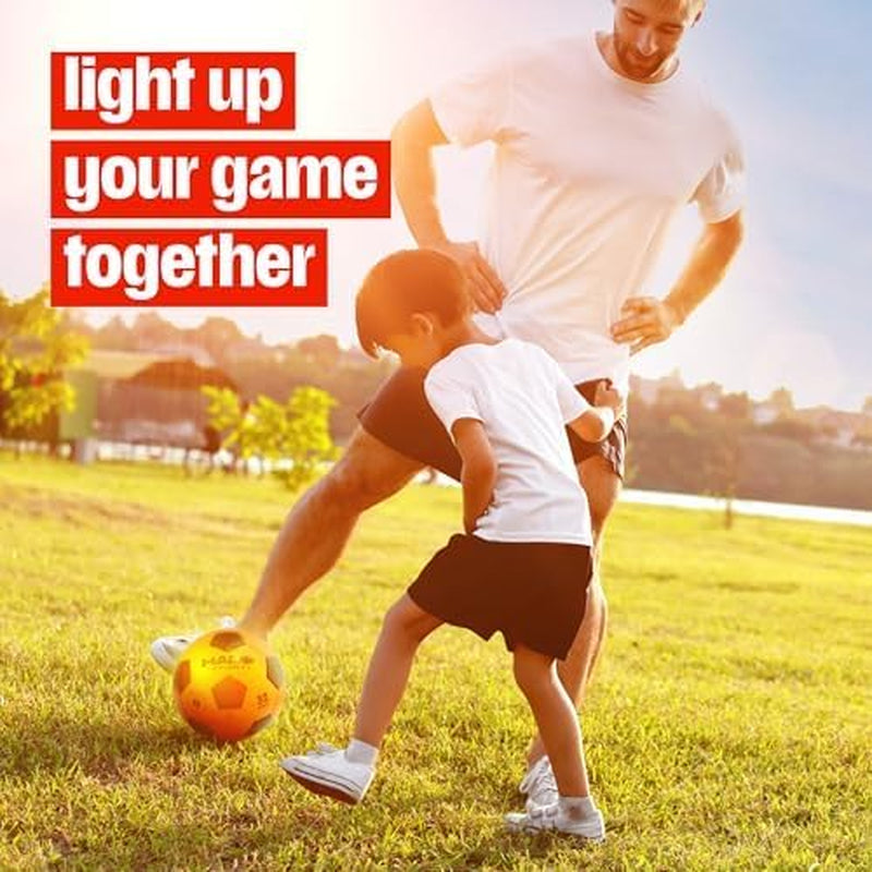 Rechargeable Glow-in-the-Dark Soccer Ball - Ideal Gift for Boys Aged 7-14 - Perfect Outdoor Toy and Soccer Accessory