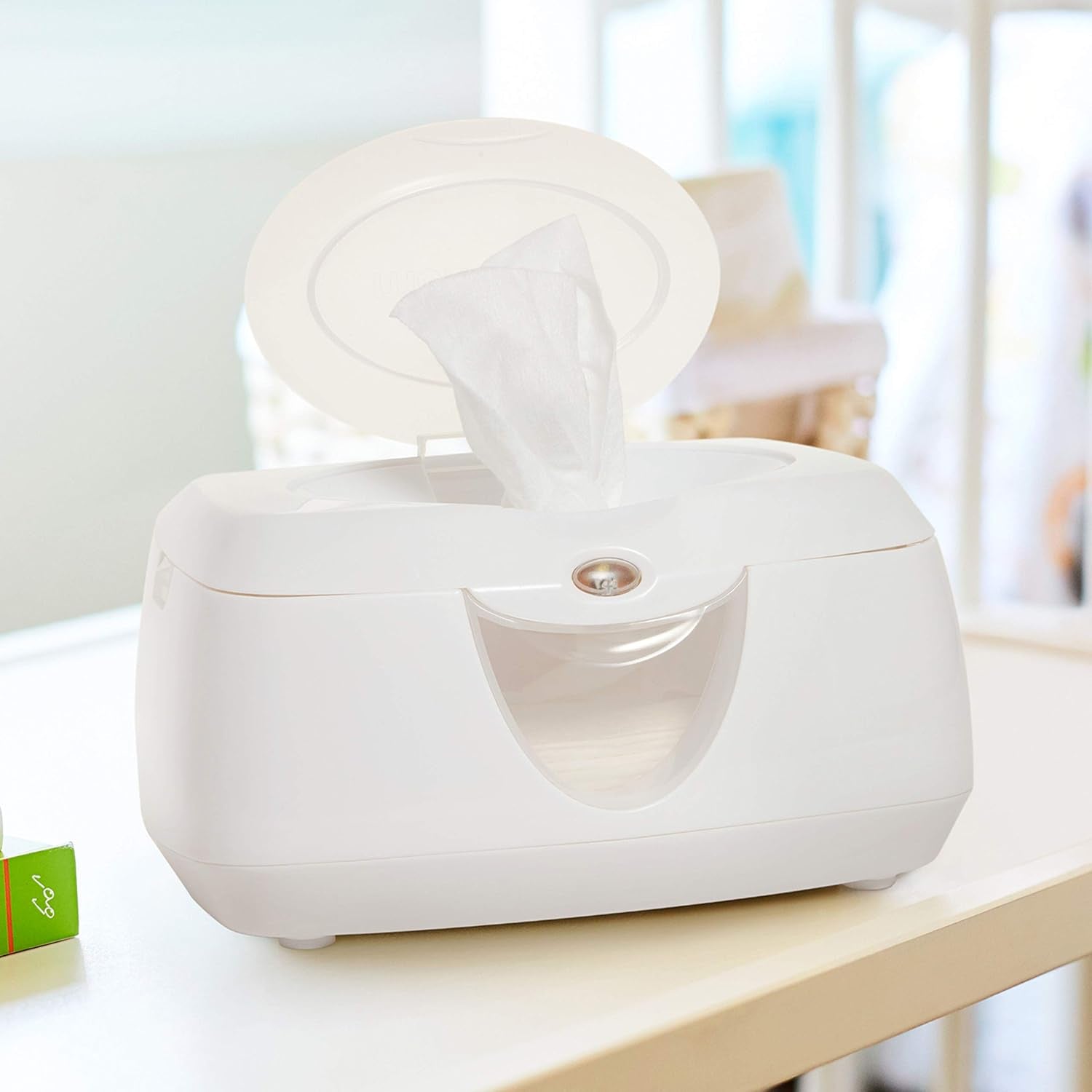 Warm Glow Wipe Warmer- Baby Wipes, Night Light, BPA free, Flip Top