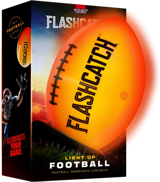 Illuminated Football - Glow in the Dark No. 6 - Outdoor Sports Ages 8-15 