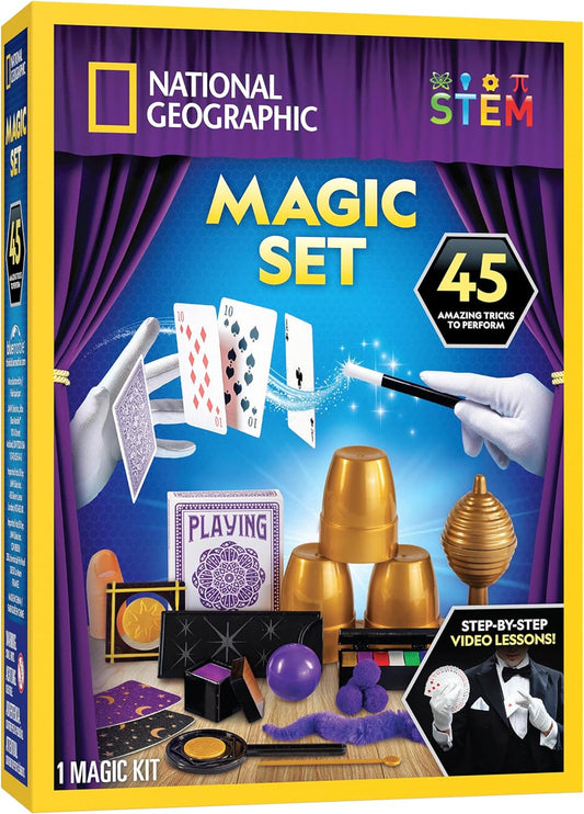 National Geographic Kids Magic Set - 45 Engaging Magic Tricks-Video Instructions for Young Performers