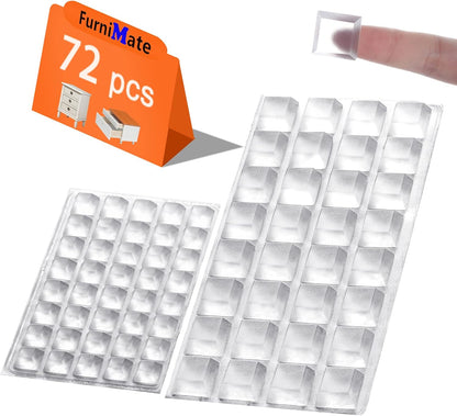 Adhesive Rubber Feet for Electronics - 16 Pack Black Self-Adhesive Bumpers