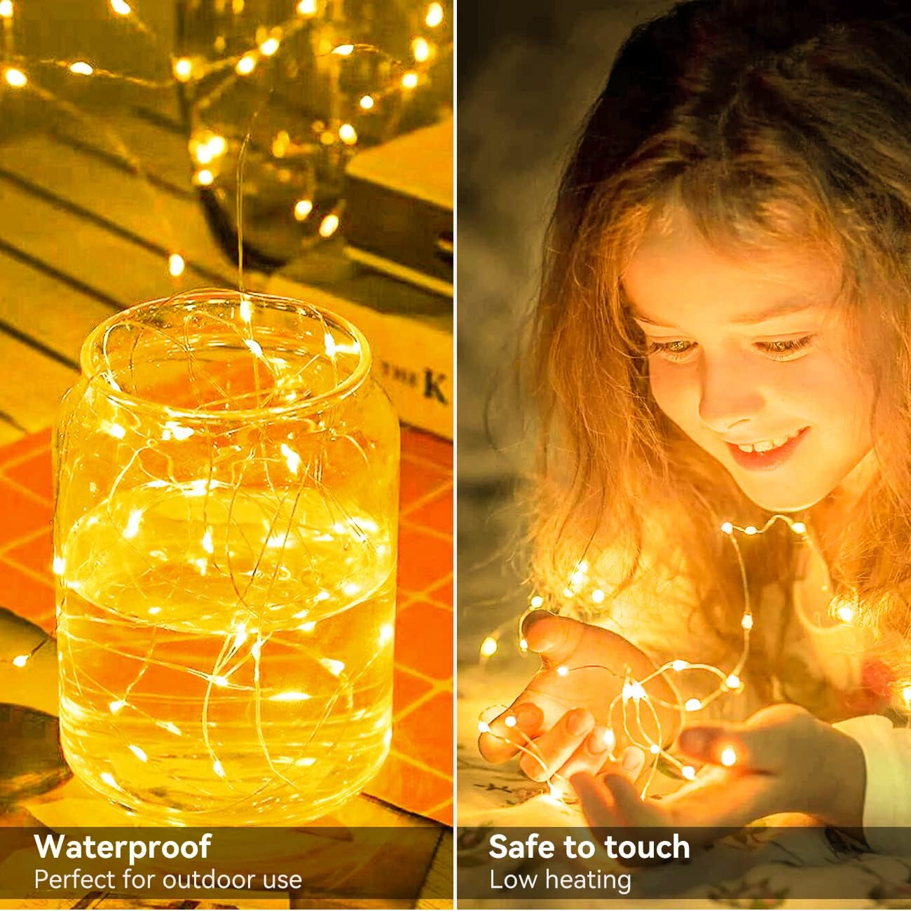16-Pack Battery-Powered Fairy Lights, 7FT 20LED Mini String Lights, Waterproof Silver Wire Twinkle Lights for Indoor and Outdoor Decor