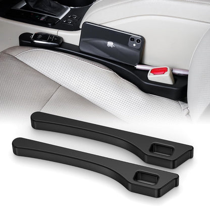 Multifunctional Car Seat Gap Filler Set of 2 - Soft Foam Organizer with Hook Function - Universal Fit 