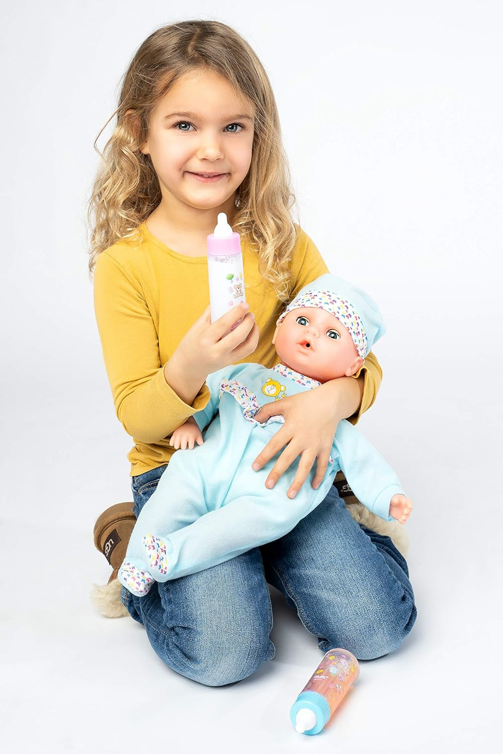 My Sweet Baby Disappearing Magic Bottles Set - Includes 1 Milk Bottle, 1 Juice Bottle, and Pacifier for Baby Doll (Colorful)
