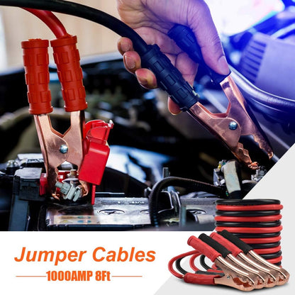 Comprehensive Car Roadside Emergency Kit: Essential Automotive Safety Tools Including Jumper Cables