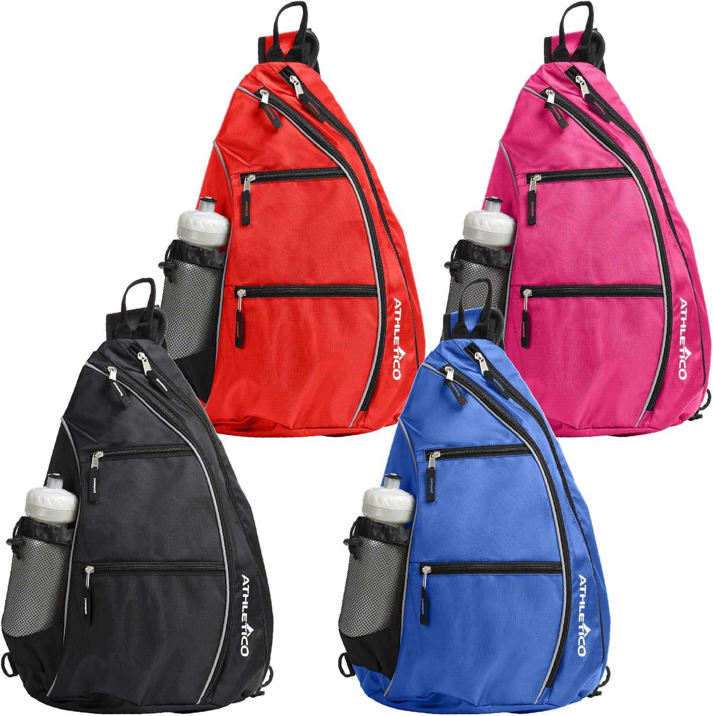 Sling Bag - Versatile Crossbody Backpack for Pickleball, Tennis, Racketball, and Travel for All Genders