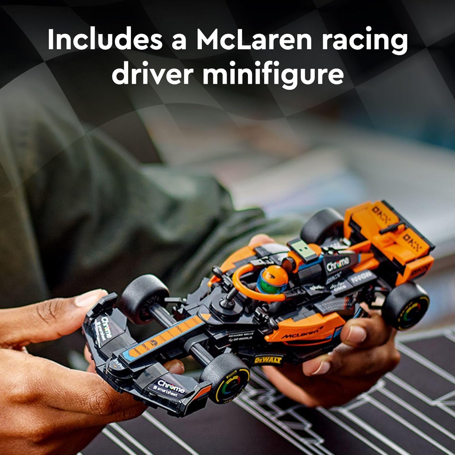 Speed Champions 2023 McLaren Formula 1 Race Car Building Set for Play and Display, Ideal Gift for Kids Ages 9 and Up, Model Number 76919
