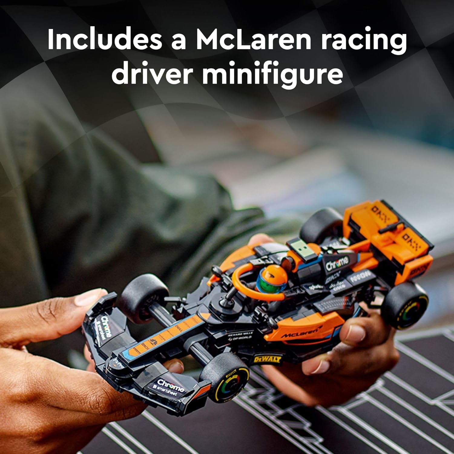 Speed Champions 2023 McLaren Formula 1 Race Car Building Set for Play and Display, Ideal Gift for Kids Ages 9 and Up, Model Number 76919